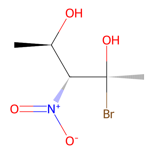 2-C-Bromo-1,3,5-trideoxy-3-nitropentitol structure