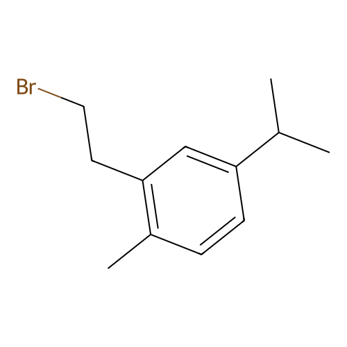 2-(2-Bromoethyl)-4-isopropyl-1-methylbenzene structure