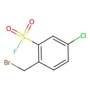 2-(Bromomethyl)-5-chlorobenzenesulfonyl fluoride structure
