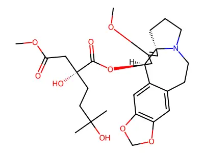Harringtonine structure