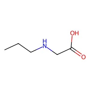 Glycine, N-propyl- structure