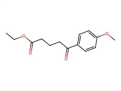 Ethyl 5-(4-methoxyphenyl)-5-oxovalerate structure