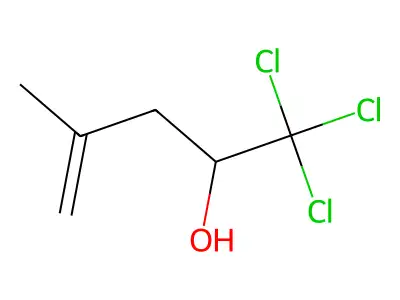 1,1,1-Trichloro-4-methylpent-4-en-2-ol structure