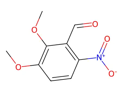 2,3-Dimethoxy-6-nitrobenzaldehyde structure