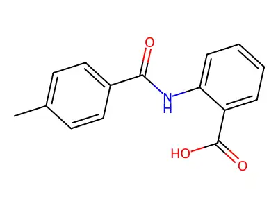 2-[(4-Methylbenzoyl)amino]benzoic acid structure