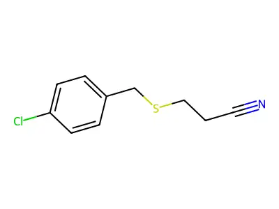 3-[(4-Chlorobenzyl)thio]propanenitrile structure