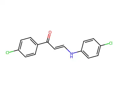 1-(4-Chlorophenyl)-3-[(4-chlorophenyl)amino]prop-2-en-1-one structure