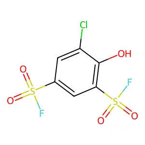 5-Chloro-4-hydroxybenzene-1,3-disulfonyl difluoride structure