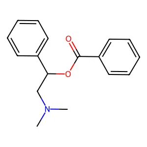 2-(Dimethylamino)-1-phenylethyl benzoate structure