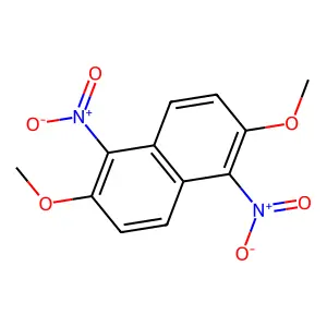 1,5-Dinitro-2,6-dimethoxynaphthalene structure
