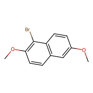 1-Bromo-2,6-dimethoxynaphthalene structure