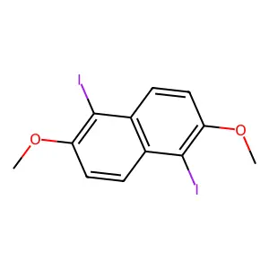 1,5-Diiodo-2,6-dimethoxynaphthalene structure