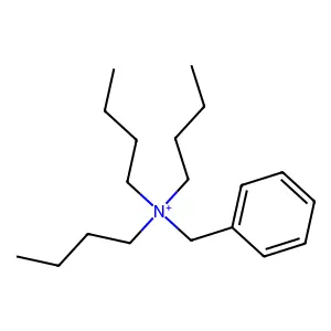 Benzenemethanaminium, N,N,N-tributyl-, bromide structure