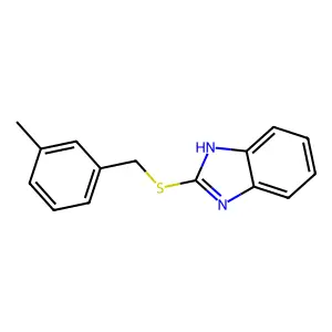 2-{[(3-Methylphenyl)methyl]sulfanyl}-1H-1,3-benzodiazole structure