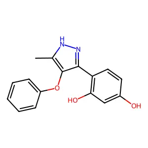 4-(3-Methyl-4-phenoxy-1H-pyrazol-5-yl)benzene-1,3-diol structure