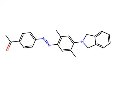 Ethanone, 1-[4-[2-[4-(1,3-dihydro-2H-isoindol-2-yl)-2,5-dimethylphenyl]diazenyl]phenyl]- structure