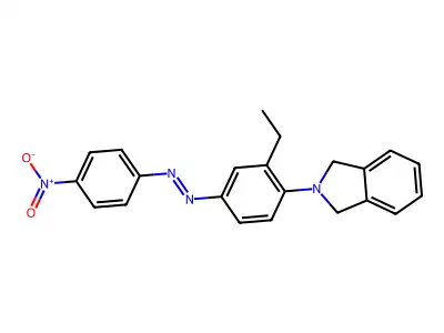 1H-Isoindole, 2-[2-ethyl-4-[2-(4-nitrophenyl)diazenyl]phenyl]-2,3-dihydro- structure