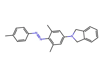 1H-Isoindole, 2-[3,5-dimethyl-4-[2-(4-methylphenyl)diazenyl]phenyl]-2,3-dihydro- structure