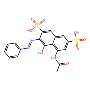 Acid Red 1 free acid structure