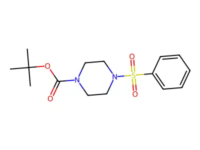 Tert-butyl 4-(phenylsulfonyl)piperazine-1-carboxylate structure