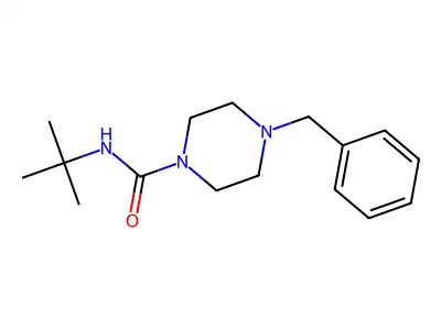 N-(Tert-butyl)(4-benzylpiperazinyl)formamide structure