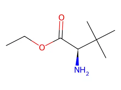 (S)-Ethyl 2-amino-3,3-dimethylbutanoate structure