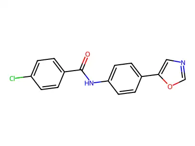 4-Chloro-N-(4-(5-oxazolyl)phenyl)benzamide structure