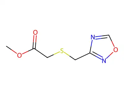 Methyl 2-[(1,2,4-oxadiazol-3-ylmethyl)sulfanyl]acetate structure