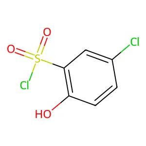 5-Chloro-2-hydroxybenzene-1-sulfonyl chloride structure