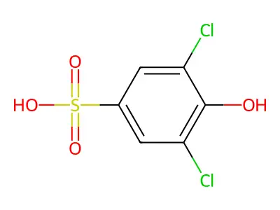 3,5-二氯-4-羟基苯磺酸 structure