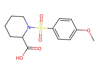 1-(4-Methoxy-benzenesulfonyl)-piperidine-2-carboxylic acid structure