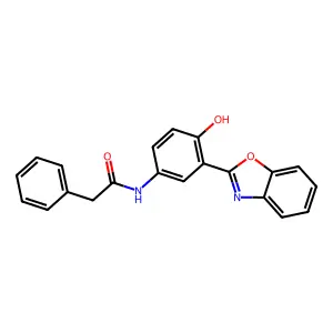N-[3-(1,3-benzoxazol-2-yl)-4-hydroxyphenyl]-2-phenylacetamide structure
