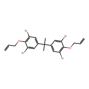 1,1'-Isopropylidenebis(4-(allyloxy)-3,5-dibromobenzene) structure