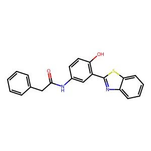 N-[3-(1,3-benzothiazol-2-yl)-4-hydroxyphenyl]-2-phenylacetamide structure