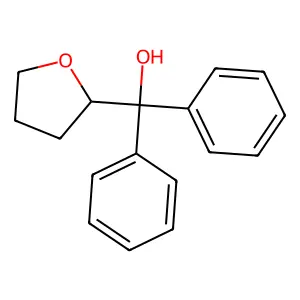 Oxolan-2-yl(diphenyl)methanol structure