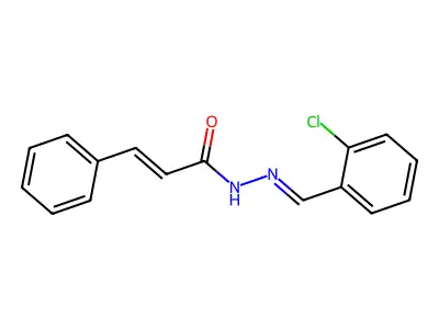 N-[(2-chlorophenyl)methylideneamino]-3-phenylprop-2-enamide structure