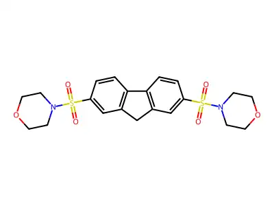 2,7-bis(morpholinosulfonyl)-9H-fluorene structure