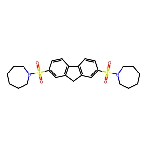 2,7-bis(azepan-1-ylsulfonyl)-9H-fluorene structure