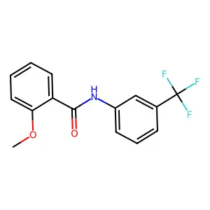 2-methoxy-N-[3-(trifluoromethyl)phenyl]benzamide structure