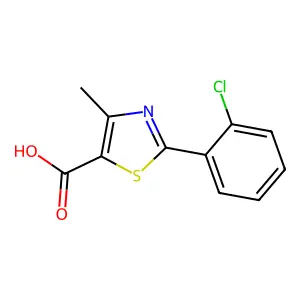 2-(2-Chlorophenyl)-4-methyl-1,3-thiazole-5-carboxylic acid structure
