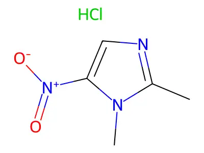 Dimetridazole hydrochloride structure