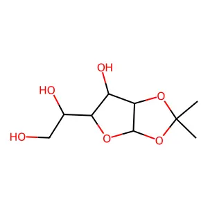 1,2-O-Isopropylidene-a-d-glucofuranose structure