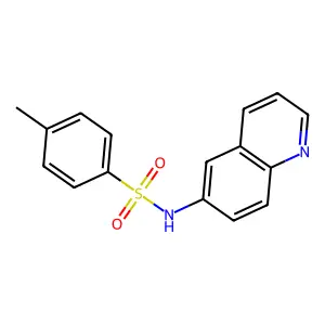 4-甲基-N-(喹啉-6-基)苯磺酰胺 structure