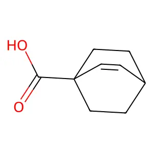 Bicyclo(2.2.2)oct-2-ene-1-carboxylic acid structure