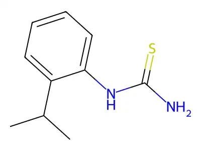 (2-(Propan-2-yl)phenyl)thiourea structure