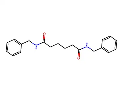 N, N-Bis(phenylmethyl)hexanediamide structure