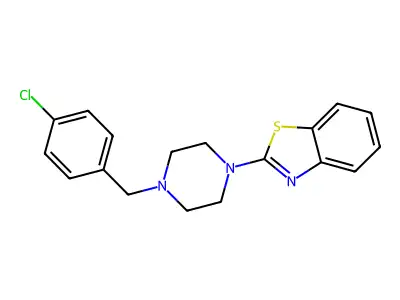 2-[4-(4-Chlorobenzyl)piperazino]-1,3-benzothiazole structure