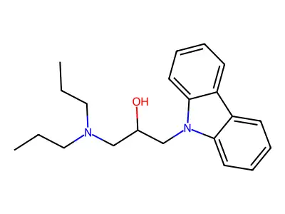 alpha-((Dipropylamino)methyl)-9H-carbazole-9-ethanol structure