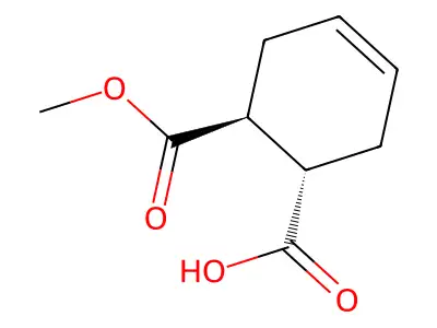 1-Methyl (1S,2S)-4-cyclohexene-1,2-dicarboxylate structure
