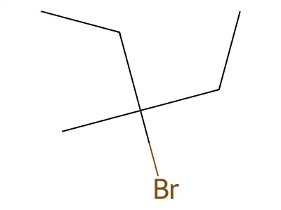3-Bromo-3-methylpentane structure